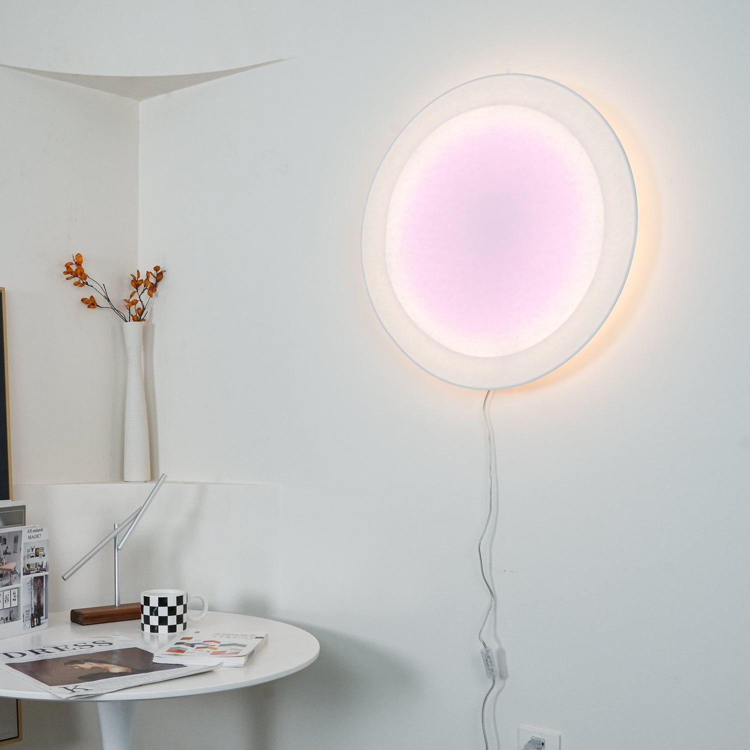 Modern Simple Plug-In Round Wall Lamp G54