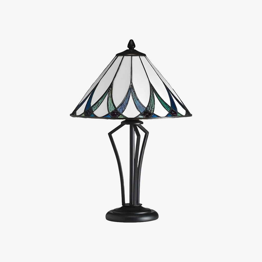 TF Allanton Tiffany-Style Table Lamp - Accent Lighting for Study T641