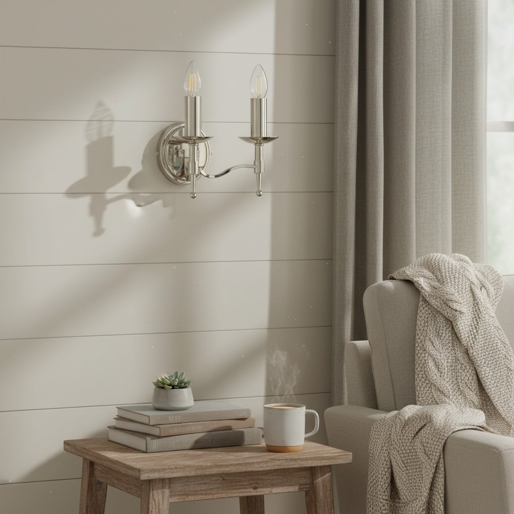 Tela Classic Wall Sconce Metal Wall Light - Elegant Wall Sconce Ideal for Hallway or Living Room T829