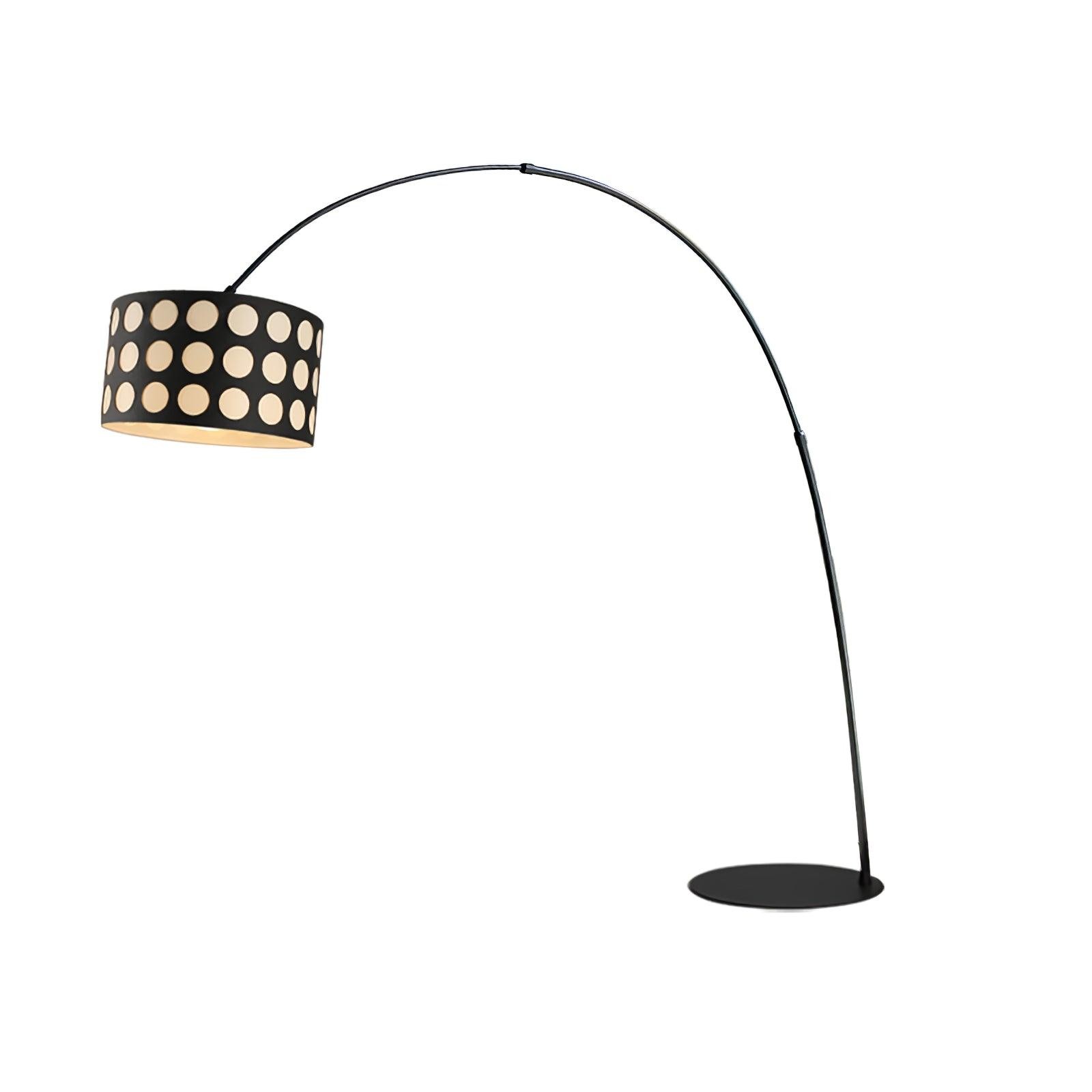 Geometry Polka Arc Fabric Floor Lamp S363