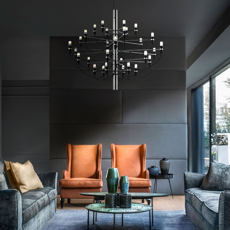 Tendrila Multi-Light Chandelier - Industrial Style Pendant Light for Dining Room