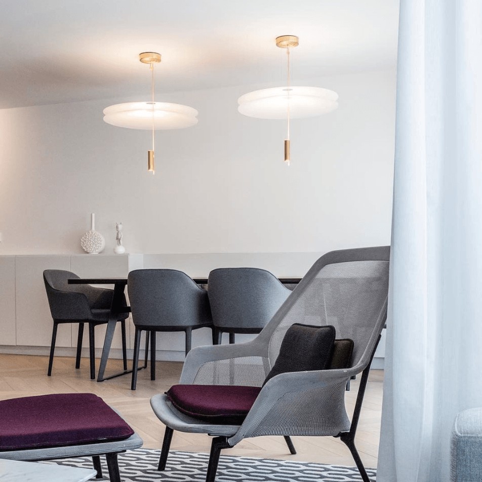 Plumeo Chandelier - Modern Layered LED Pendant for Living Room