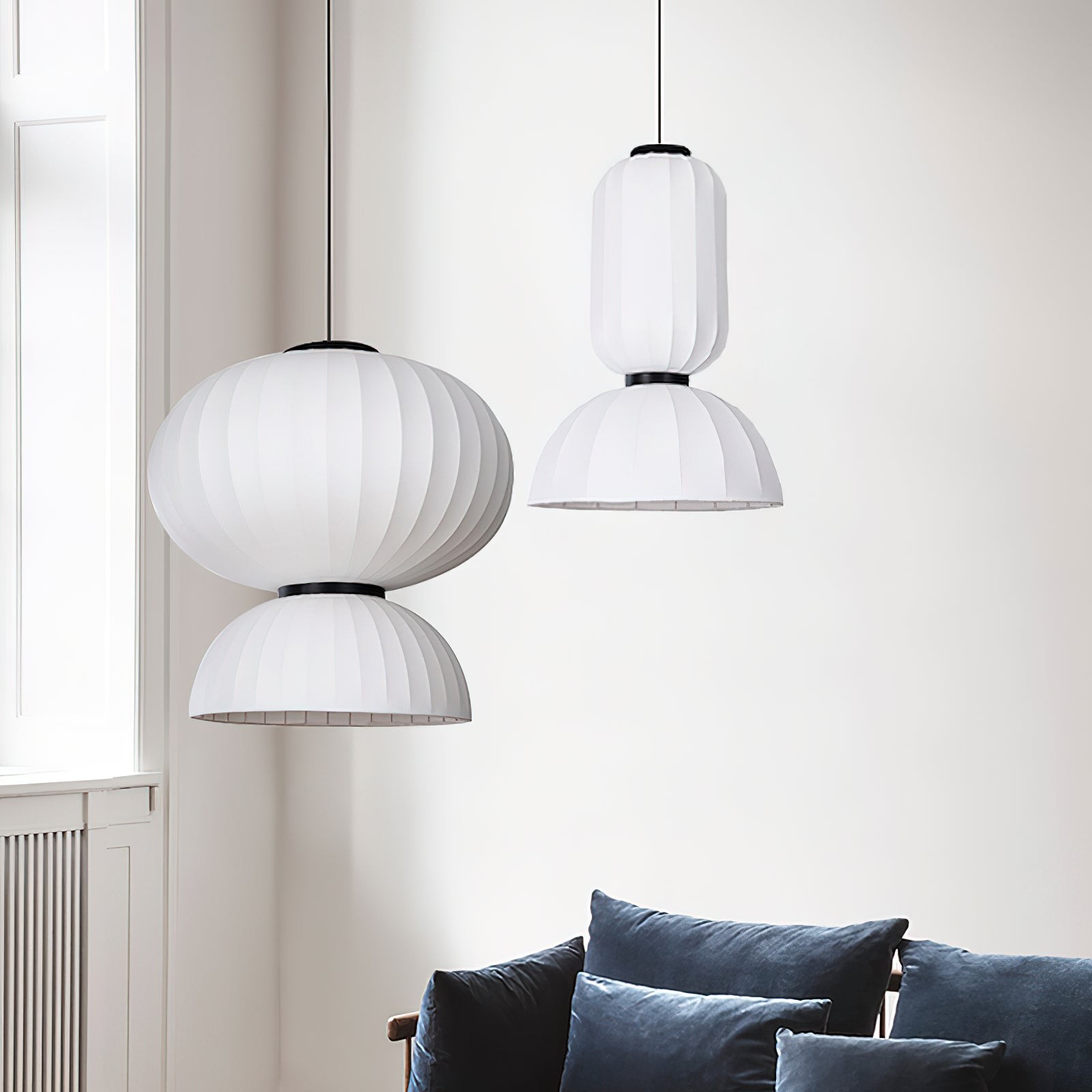 Mulberry Silk Lantern Pendant Light M433