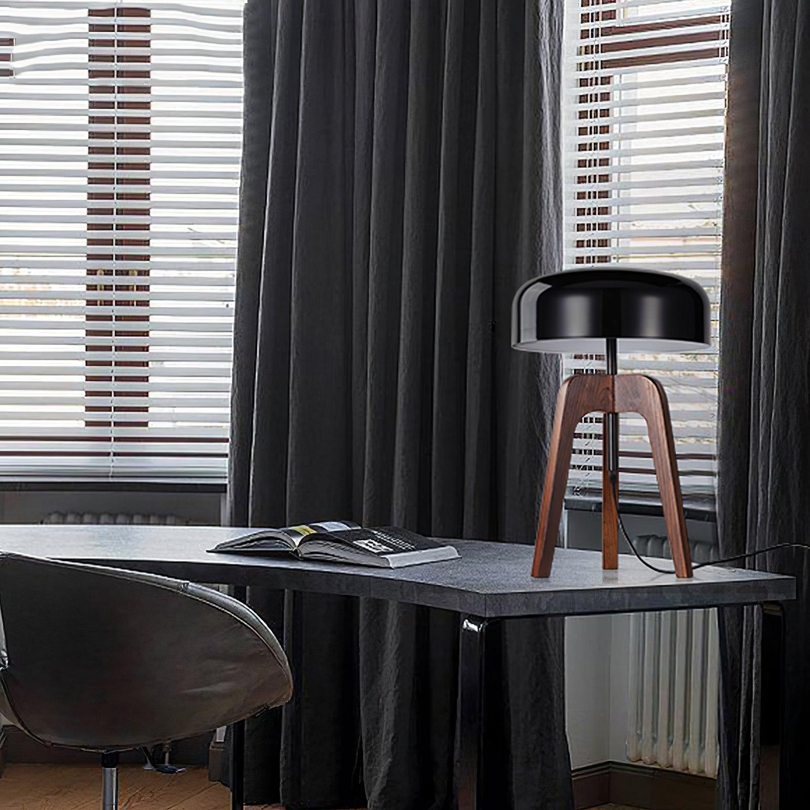 Minimalist Wood Tripod Table Lamp M218