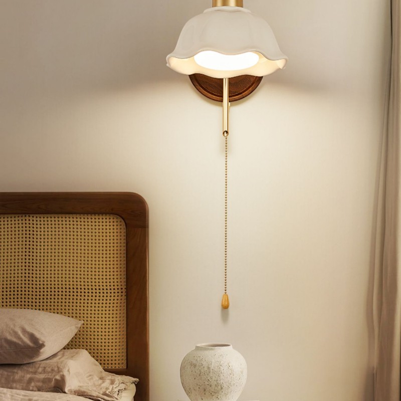 Wabi Sabi Style Ceramic Wall Lamp