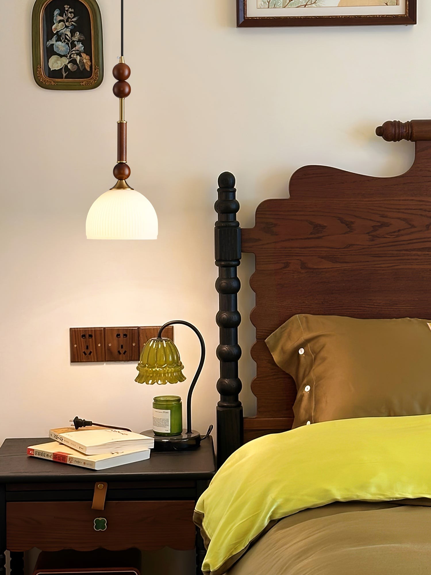 Retro Solid Wood Series Pendant Lamp M420
