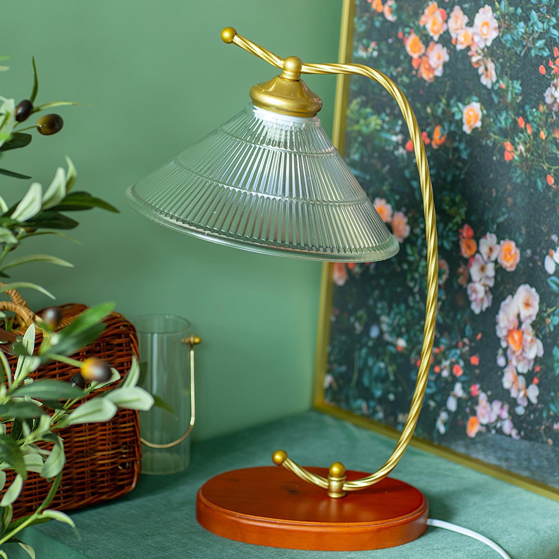 Glass Shade Vintage Reading Lamp M271