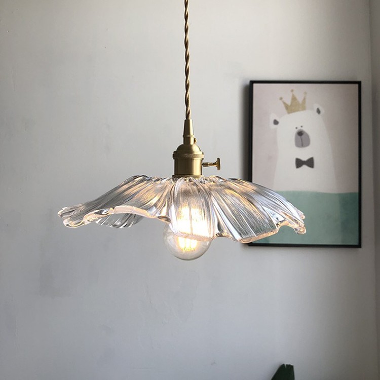 Tiffany Lotus Glass Pendant Light for Living Room S08