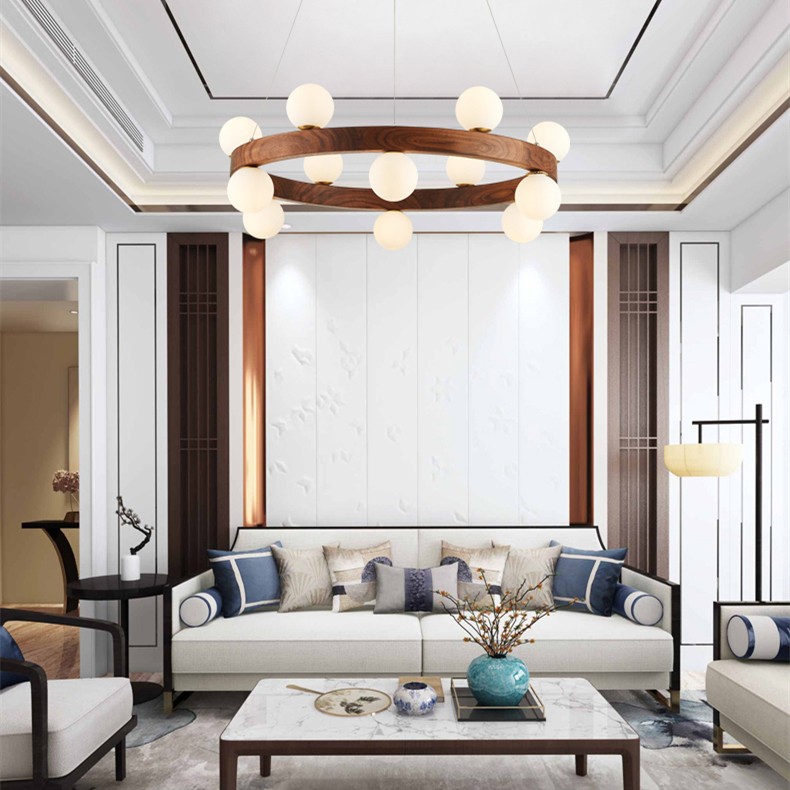 GRAND Wooden Chandelier