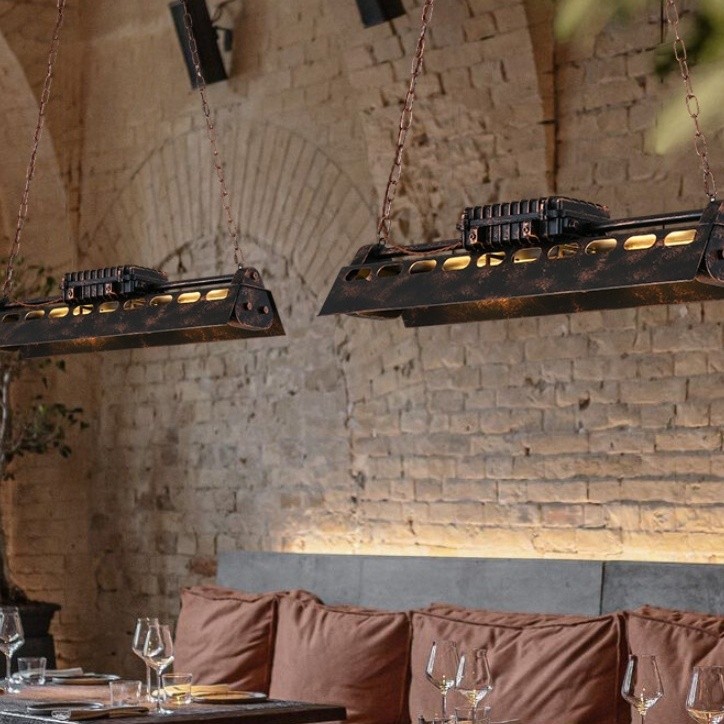Vintage Industrial Loft Chandelier - Steampunk Style Lighting S222