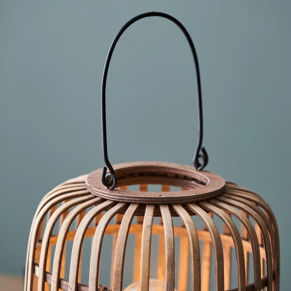 Yumeko Ambient Table Lamp - Open Bamboo Cage Design Stylish and Eco Friendly for Living & Bedroom T988