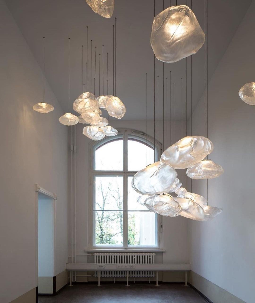 Multi-Head Irregular Glass Bubble Chandelier M79