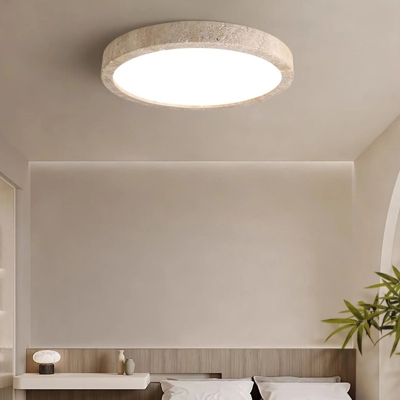Round Ceiling Light - Nordic Travertine for Living Room S298