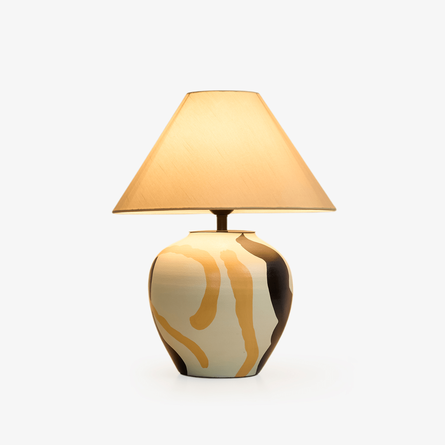 Abstract Pattern Ceramic Table Lamp T1607