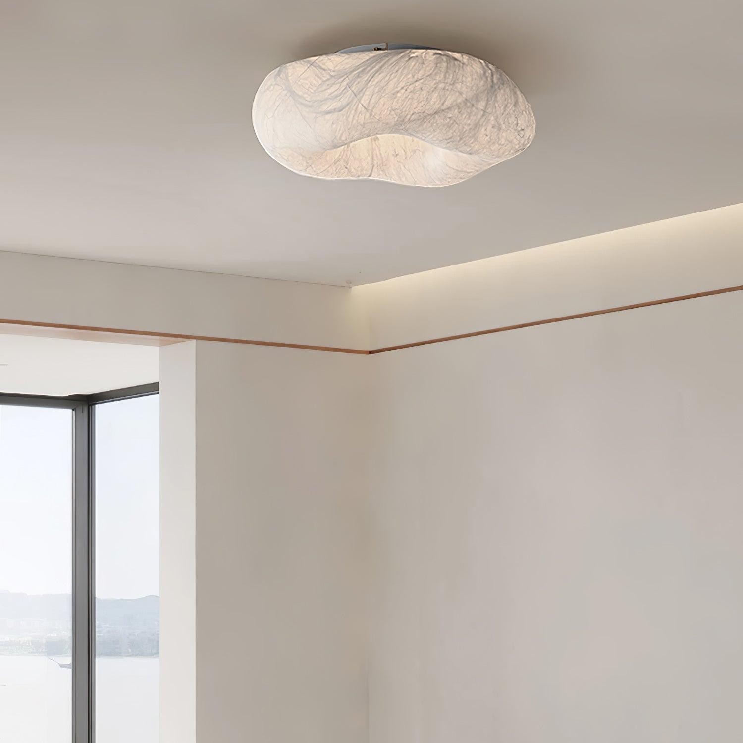 Modern Simple Silk LED Living Room Ceiling Lamp M193