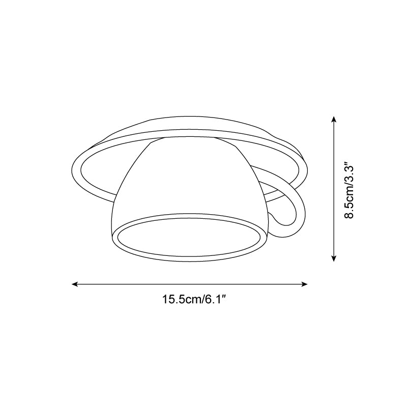 Teacup Ceiling Lamp T1354
