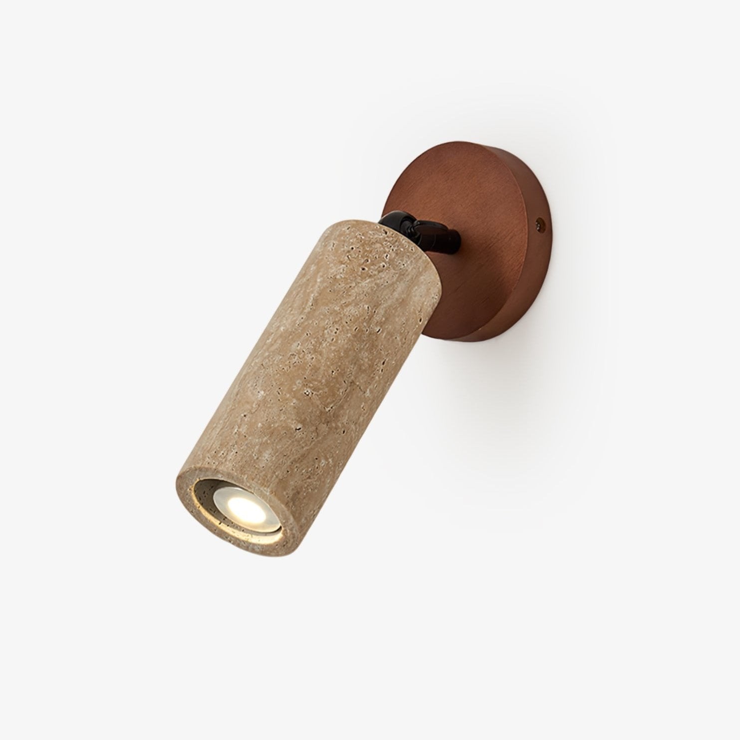 Wabi-Sabi Travertine Adjustable Wall Lamp M487