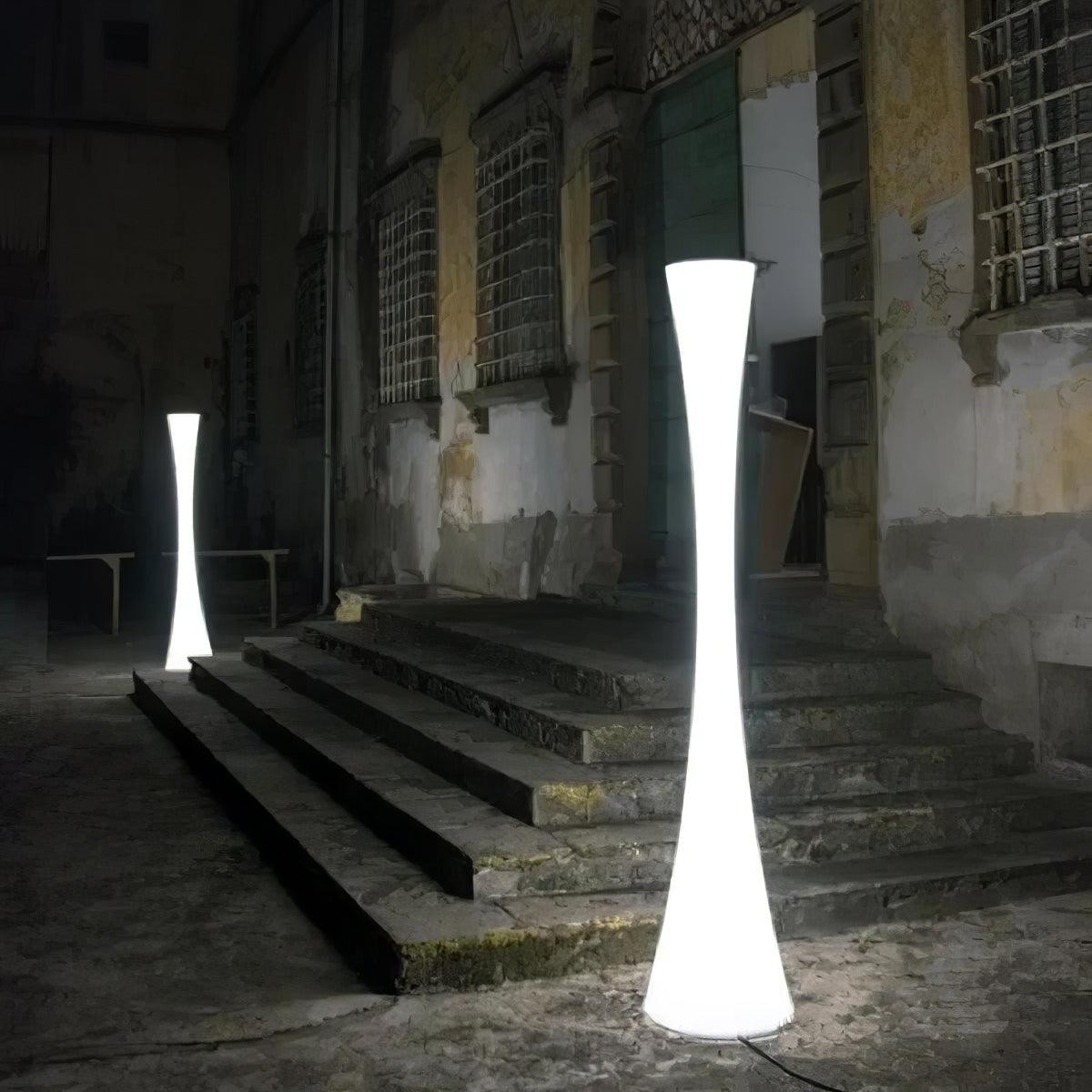 Romantic Simple White Column Floor Lamp G06