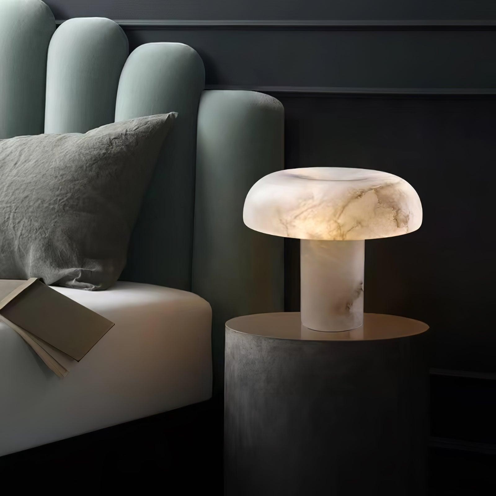 Creative Minimalist Luxury Alabaster Table Lamp For Bedroom M344