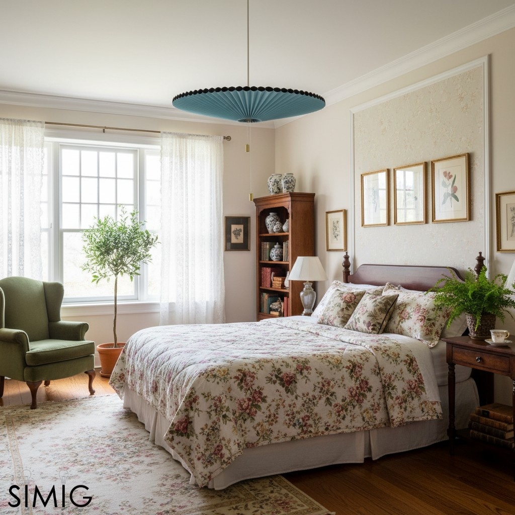 Méduse Pendant Light - Light Blue Papery Design for Modern Interiors