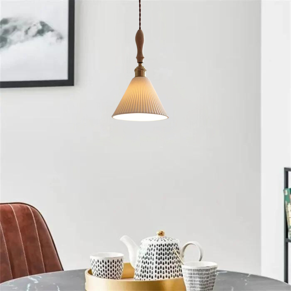 The Clear Ceramic Glass Pendant Light T2085