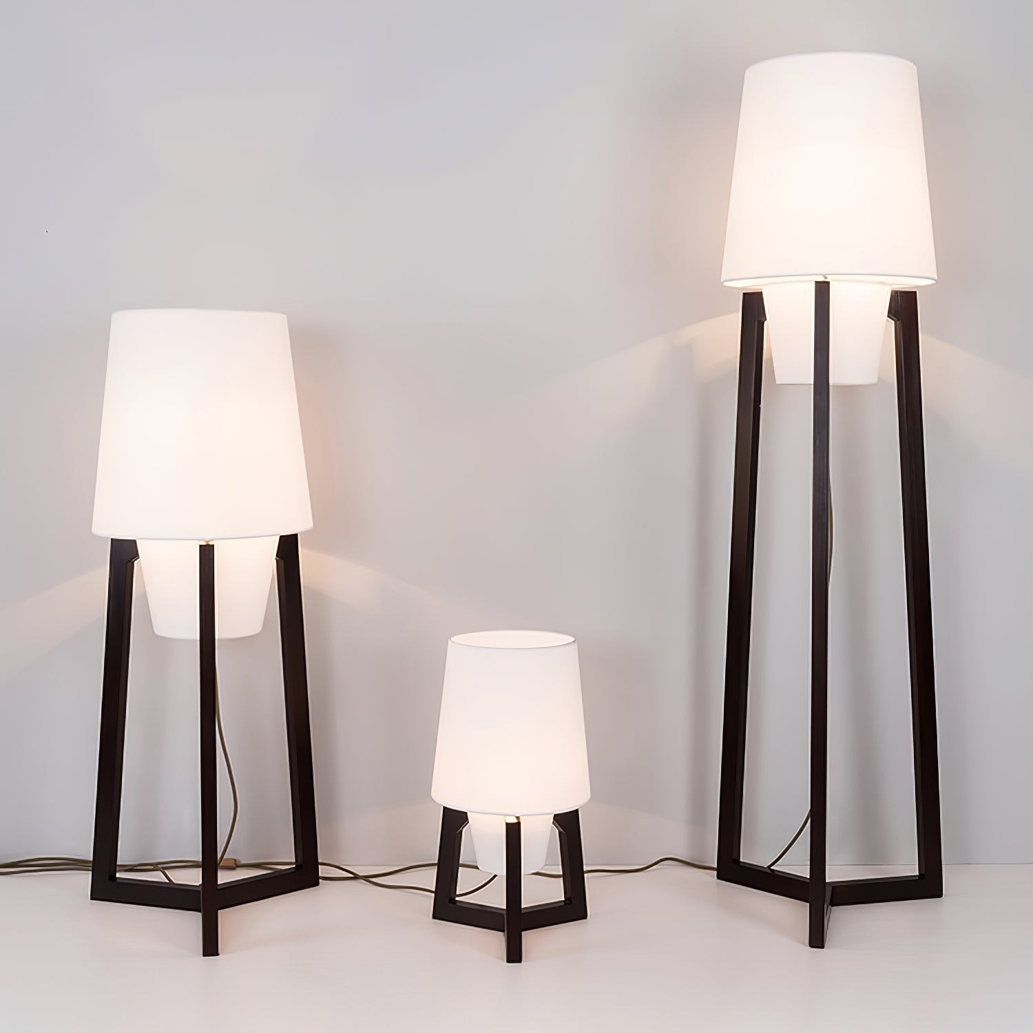 Modern Simple Chinese Style Solid Wood Floor Lamp M51