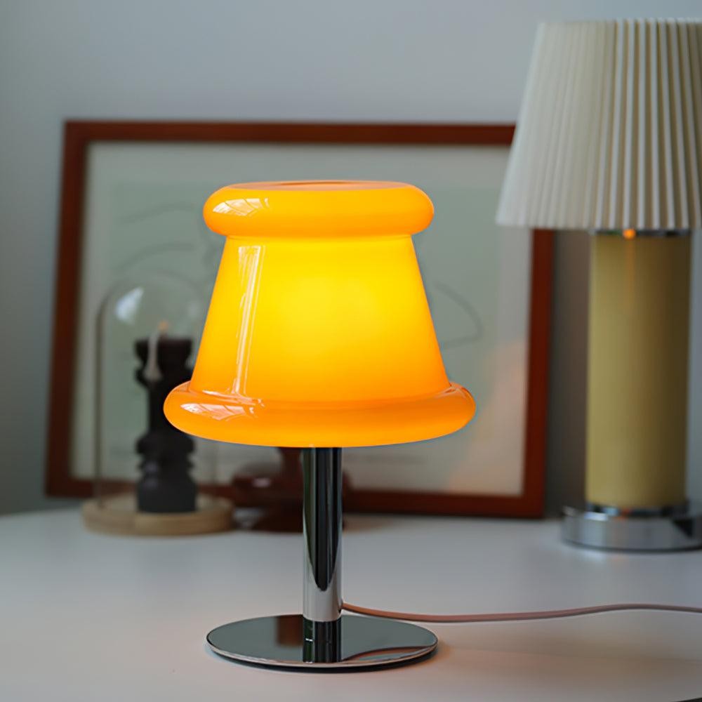 Cream Creative Irregular Cylindrical Table Lamp M533