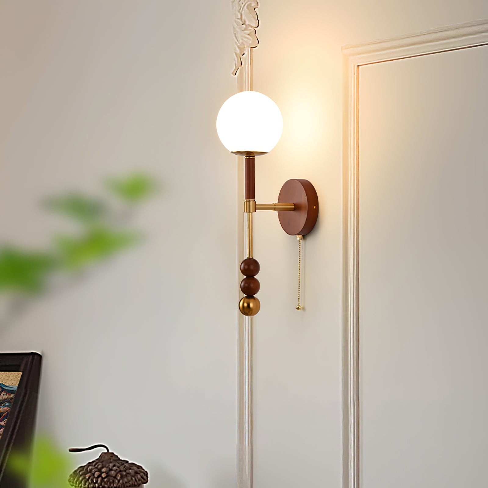 Retro Solid Wood Series Wall Lamp M419