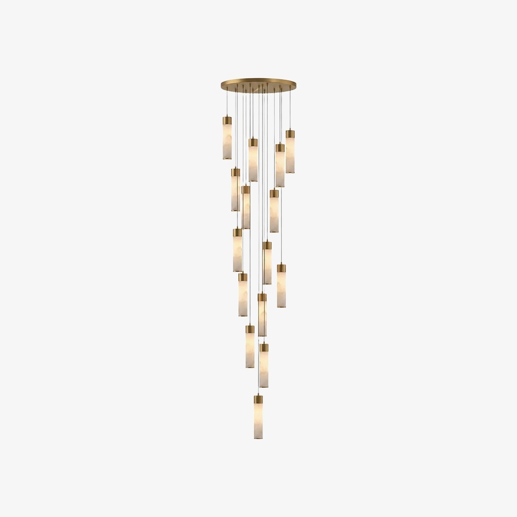 Solaryx Minimal Cylindrical Silhouette Pendant Light - Modern Style Lamp for Kitchen or Dining Room T1135
