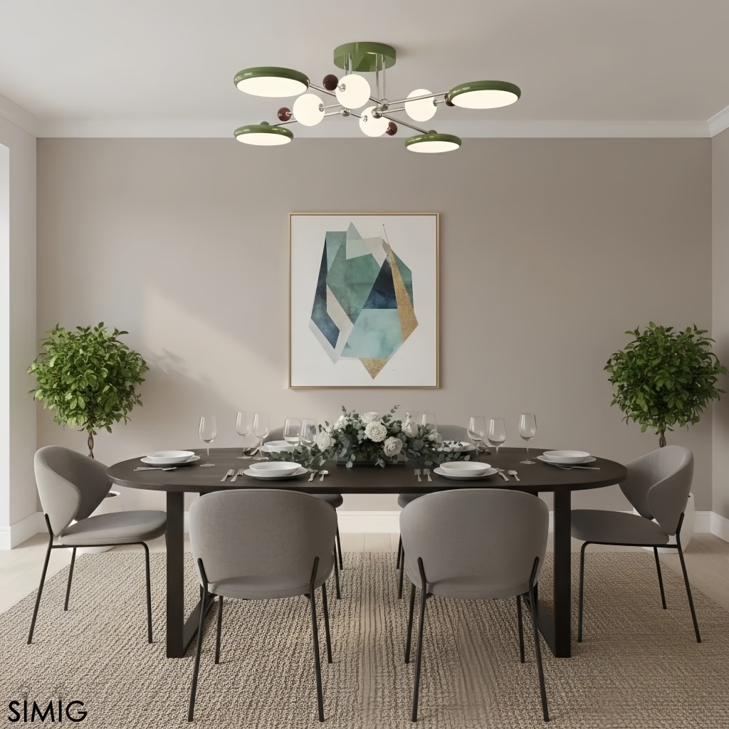 Bauhaus Style LED Ceiling Lamp - Branch Design for Living Room S390