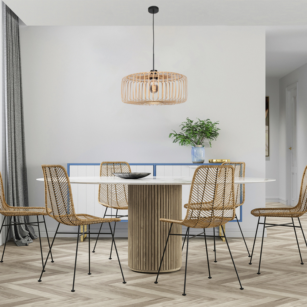 The Solar Illusion Bamboo Pendant Light T2122