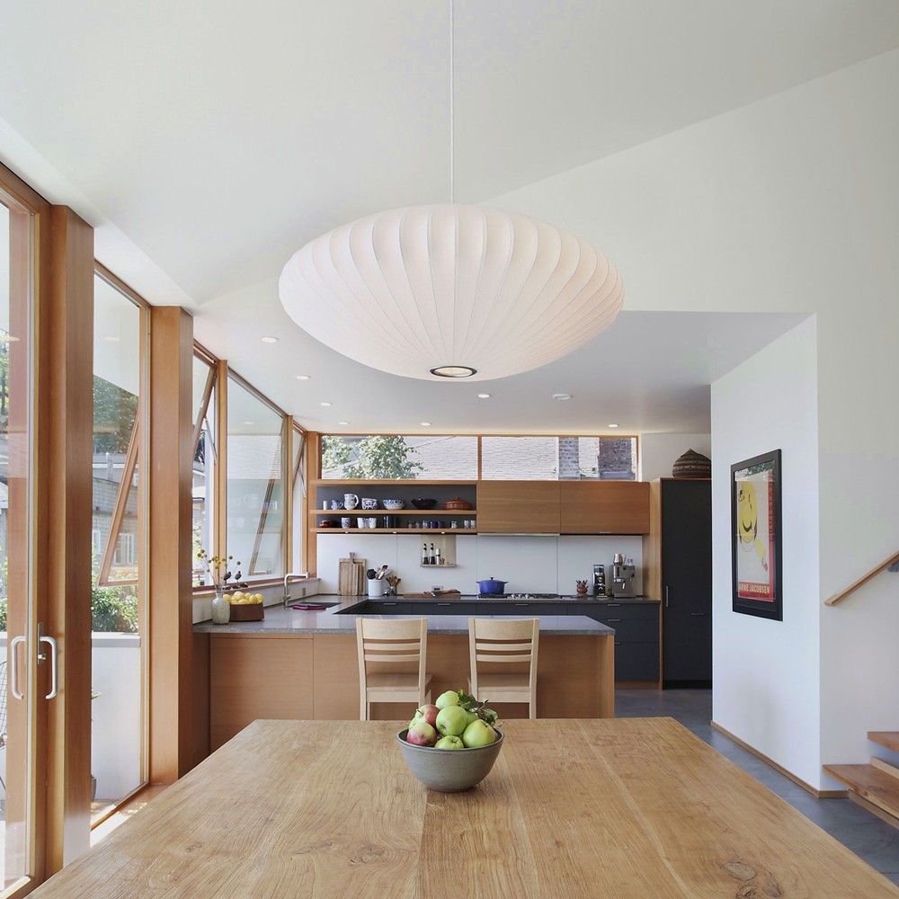 Saucer Bubble Pendant Lamp - Elegant Silk Design for Modern Interiors