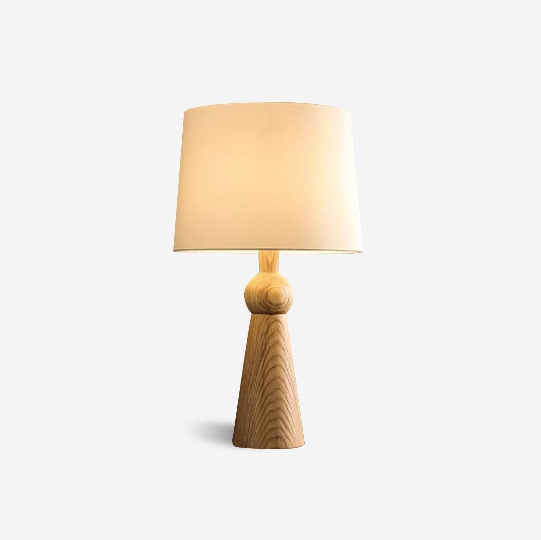 Nordic Retro Solid Wood Fabric Table Lamp M572