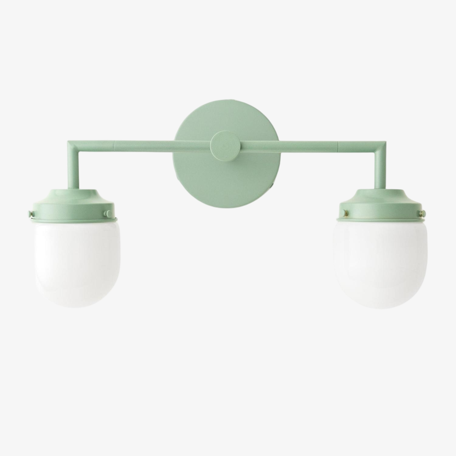 Opalume Glass Double Vanity Light - Vintage Style Bathroom Double Wall Lighting T303
