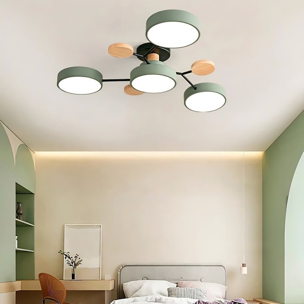Nordic Branched Disc Metal Ceiling Lamp S192