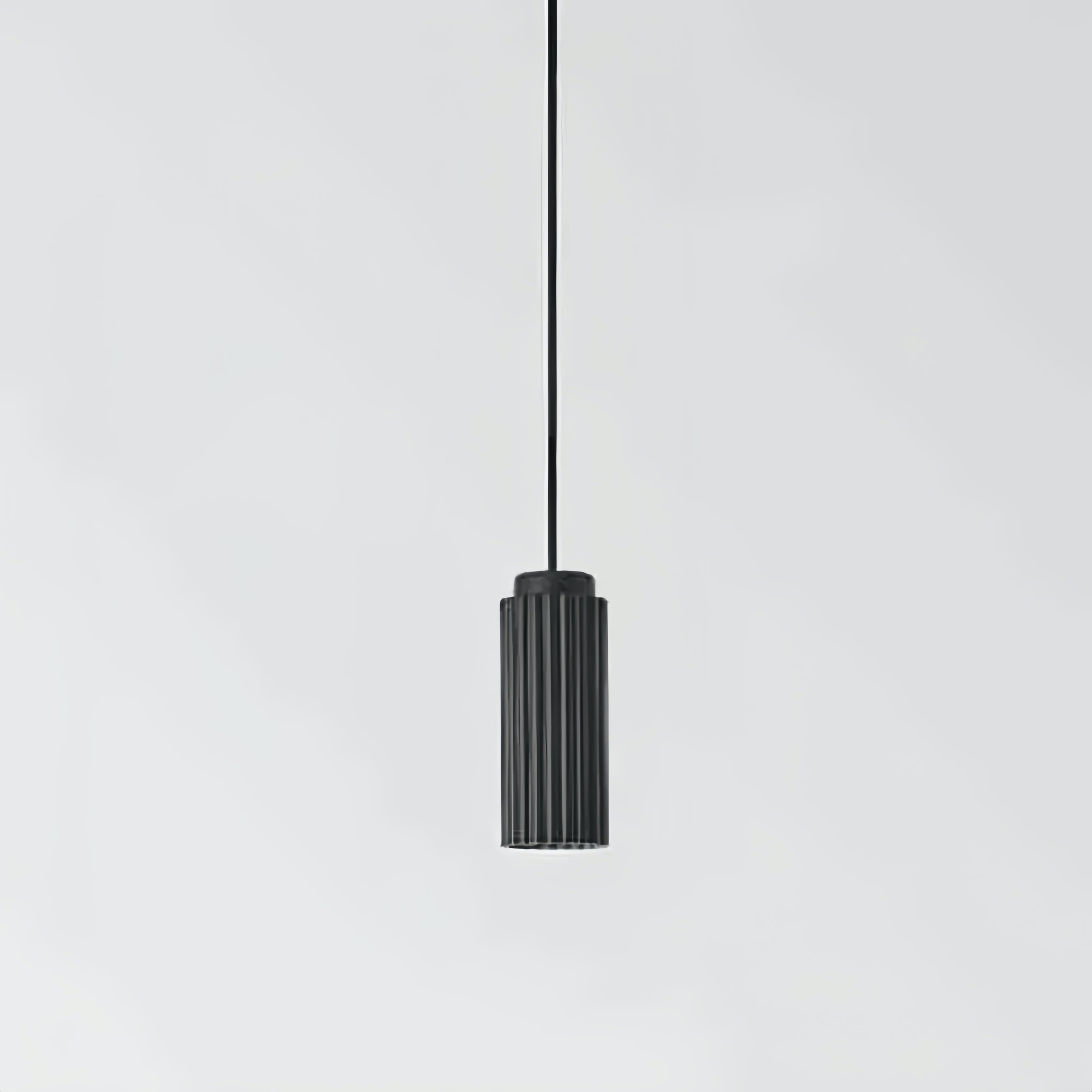 Nordic Cylinder Pendant Light – Textured Minimalist Ambient Lighting S238