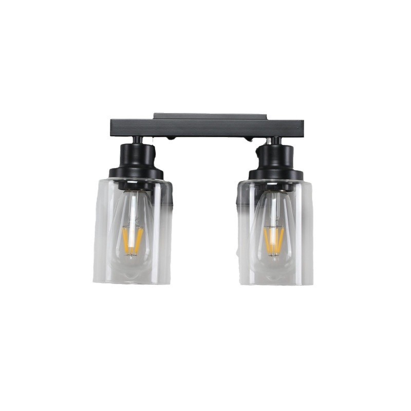 Double Heads Glass Wall Lamp For Bathroom S133