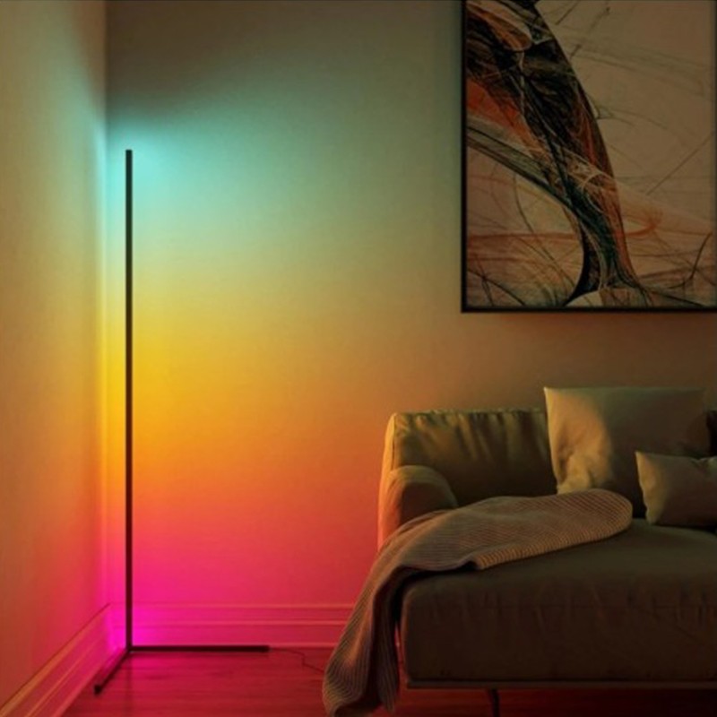 LED Corner Floor Lamp for Living Room