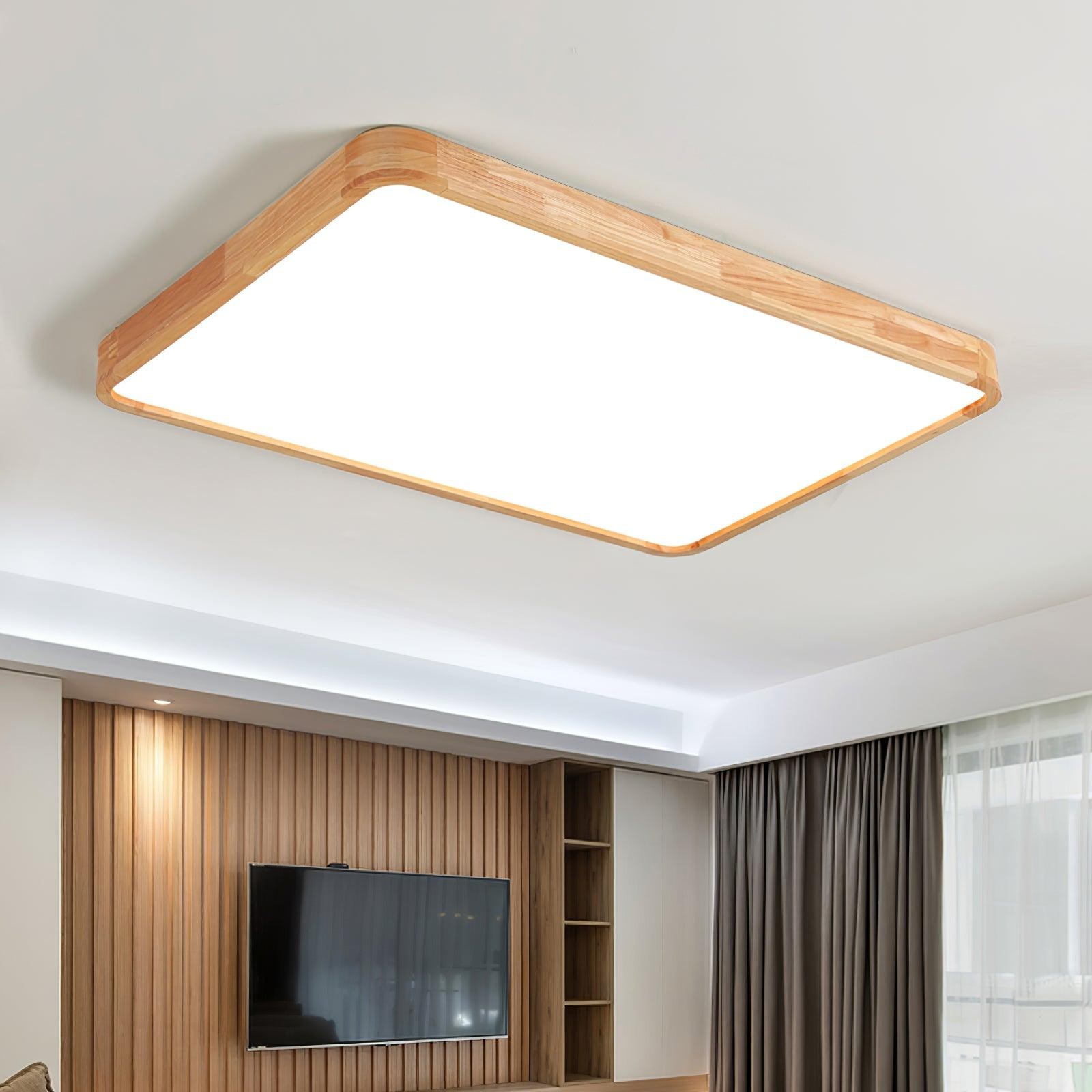 Wooden Geometric Ceiling Light M194