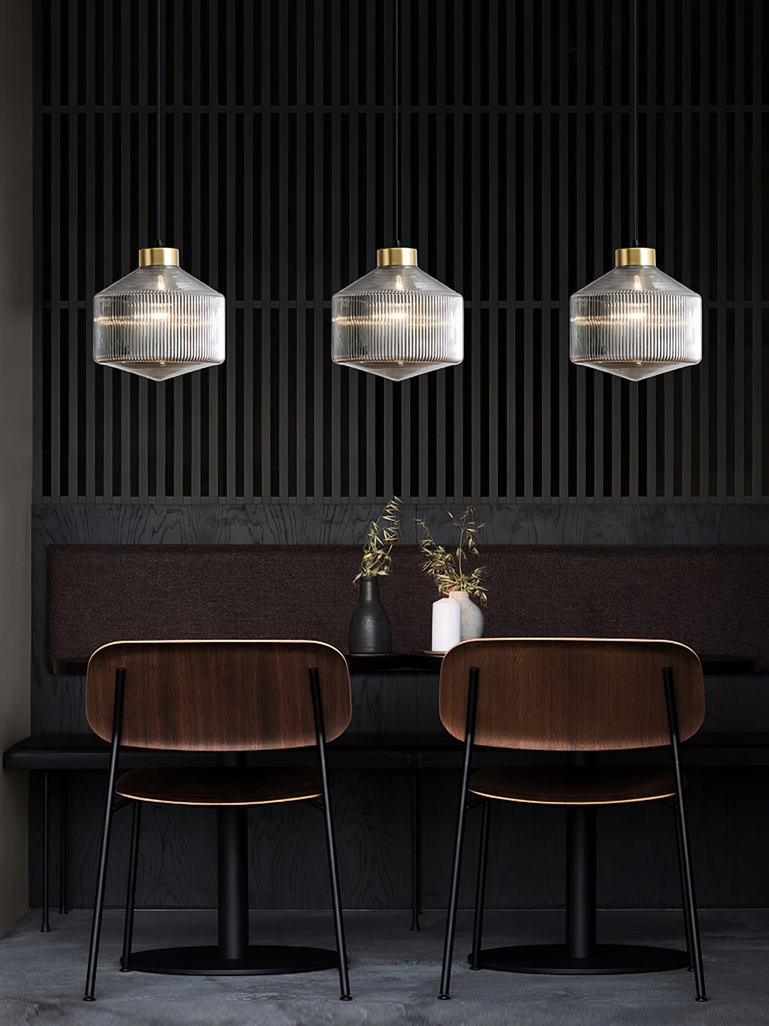 Striped Spinning Top Pendant Light M505