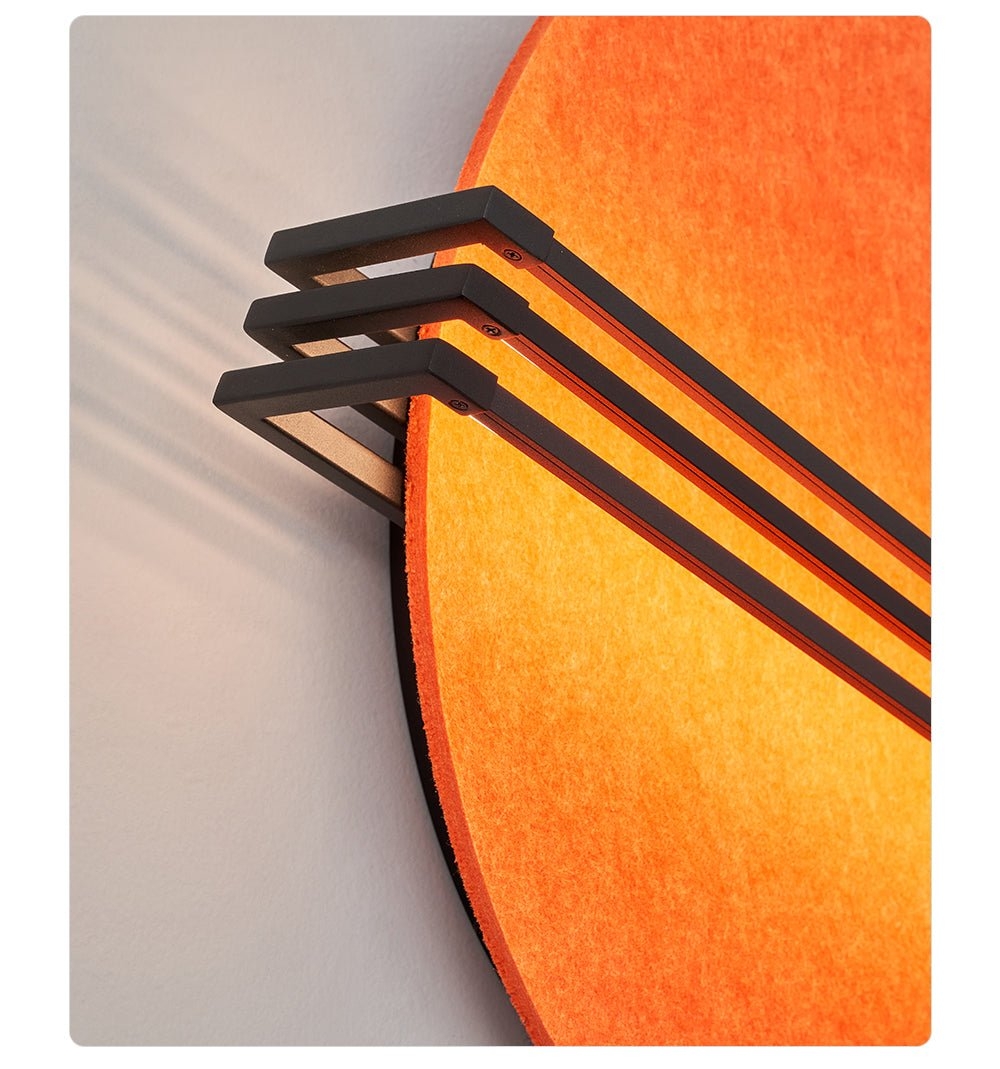 Abstract Sunrise Felt Wall Sconce T1605