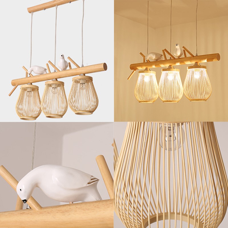 Aisle Rattan Decoration Pendant Light