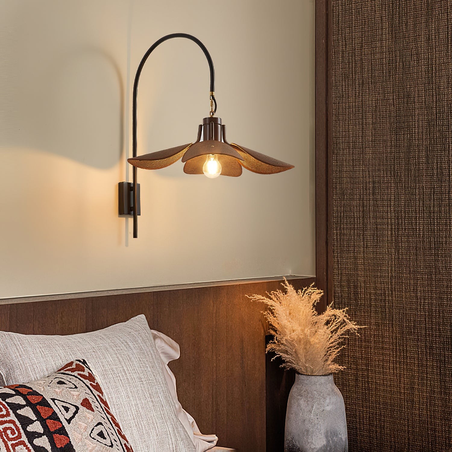 Retro Wabi-Sabi Style Petal Bloom Wall Lamp M517