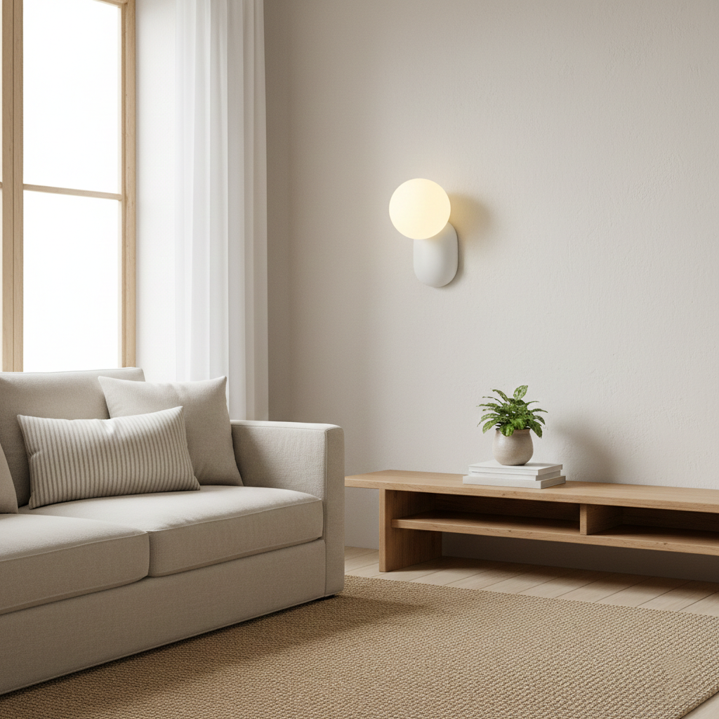 Luma Nordic Glass Orb Wall Light T2008