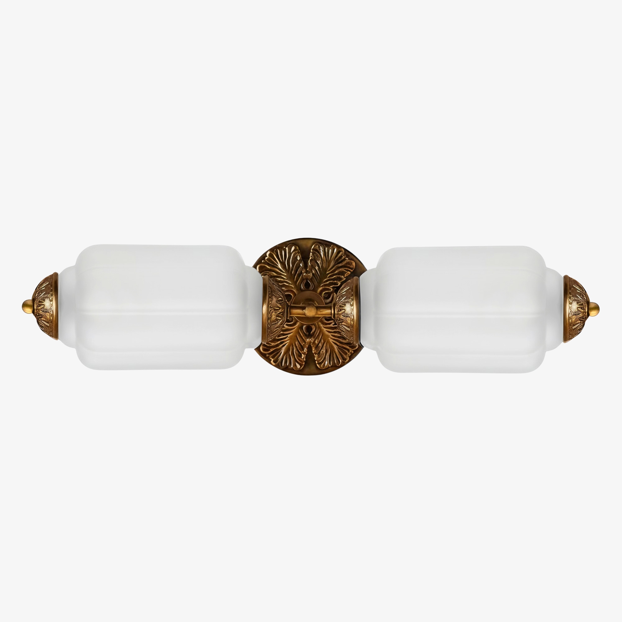 Eloise Vintage Glass Sconce - Brass Wall Light for Living Room and Bedroom G51