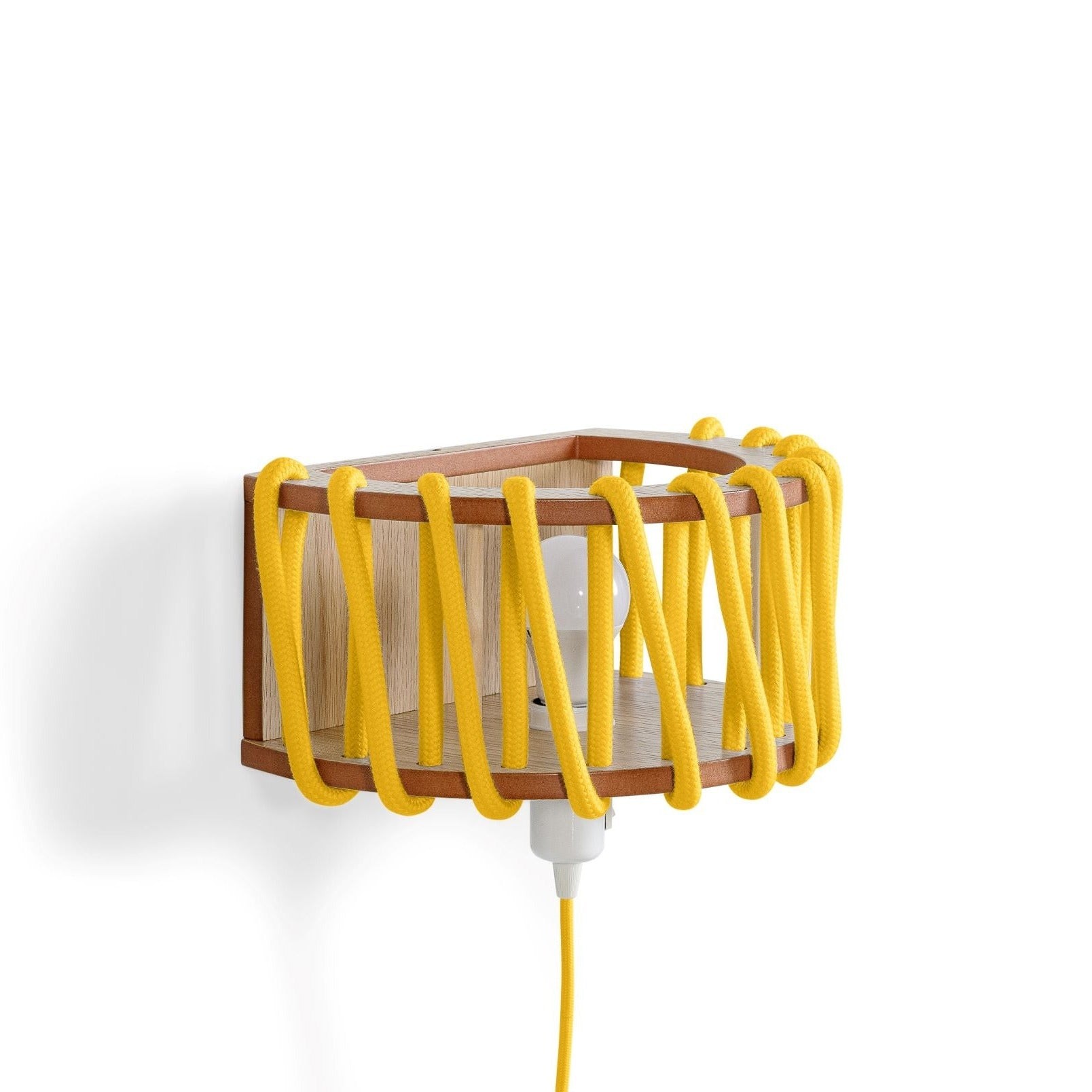Macaron Rope-wrapped Wooden Wall Lamp S190