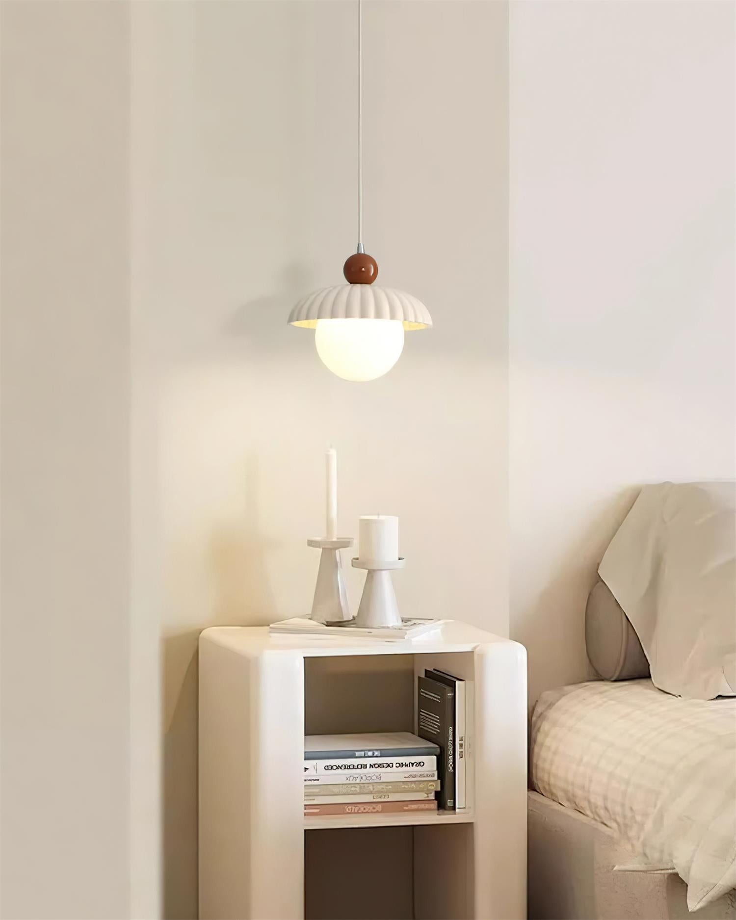 Creative Spherical Straw Hat Vertical Line Pendant Lamp M191
