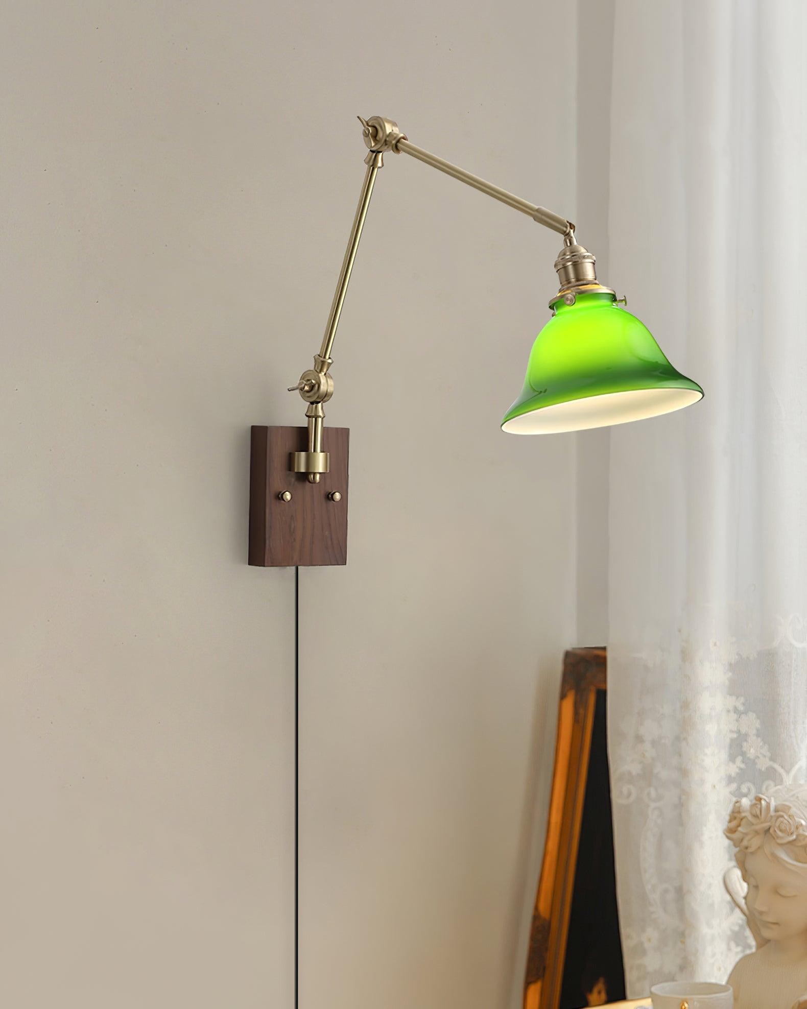 Banker Swing Arm Plug In Wall Light M188