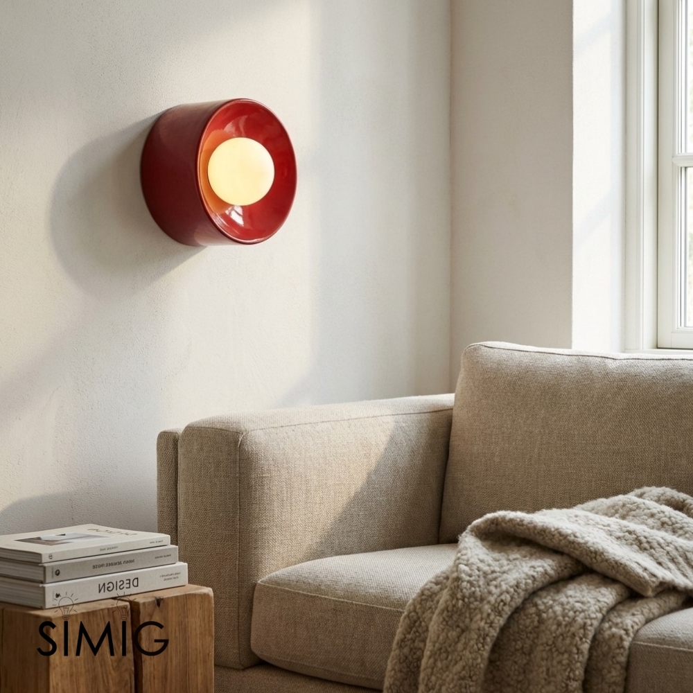 Ceranova Stylish Ceramic Wall Sconce - Contemporary Light for Bedroom T499