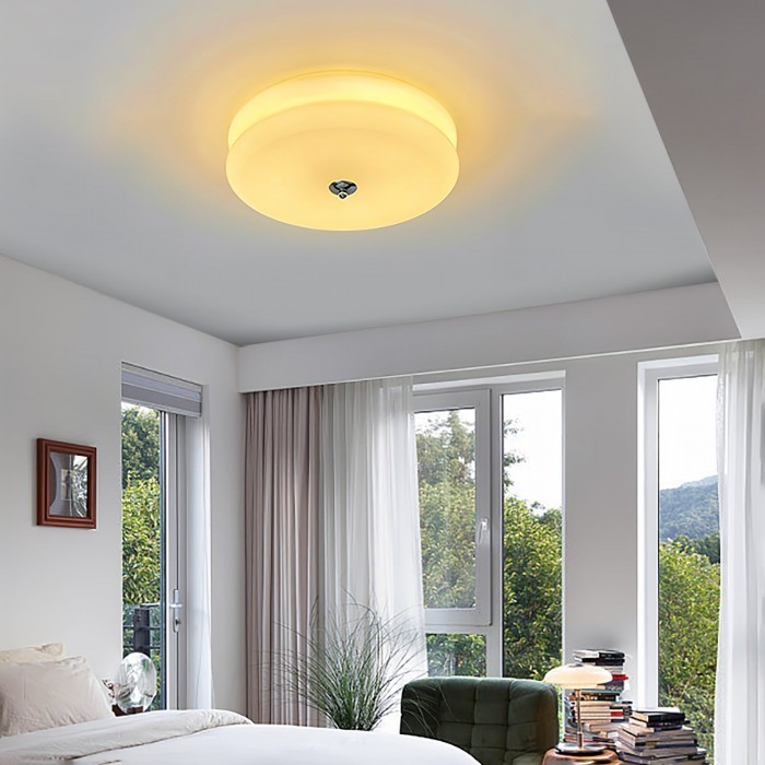 Vintage Glass Flush Mount Ceiling Light S115
